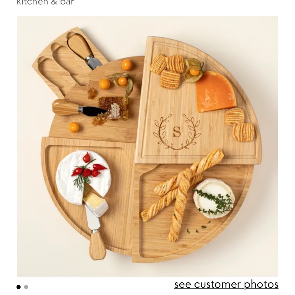 Custom engraved cheese board!